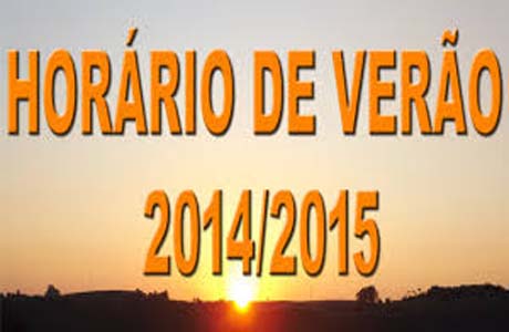 Horário de verão 2014/2015 termina no dia 22 de fevereiro