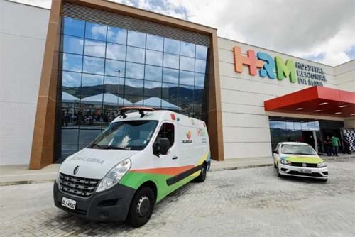 Homem de 70 anos sofre queda de andaime e é levado ao hospital em cidade do interior de Alagoas