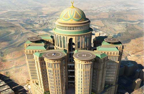 Maior hotel do mundo está sendo construído em Meca