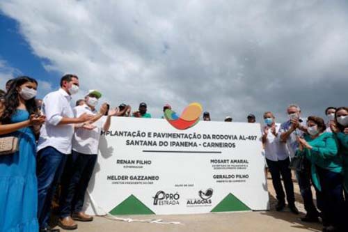 Renan Filho inaugura rodovia e anuncia novos investimentos para o Sertão alagoano