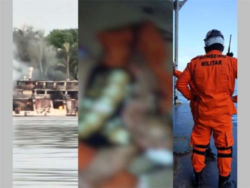 Incêndio em embarcação deixa várias pessoas feridas e desaparecidas na madrugada deste sábado no Amazonas