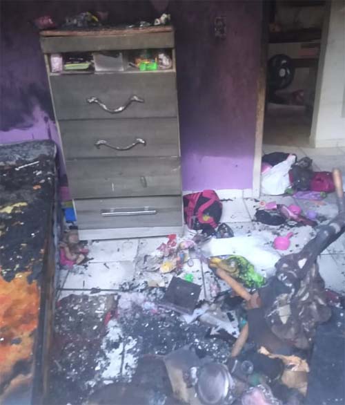 Menina de 9 anos tem 75% do corpo queimado em incêndio no Jardim Royal