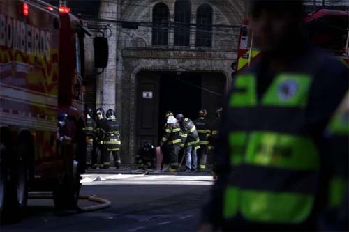 Incêndio no centro histórico de SP atinge 1ª Igreja Ortodoxa do Brasil