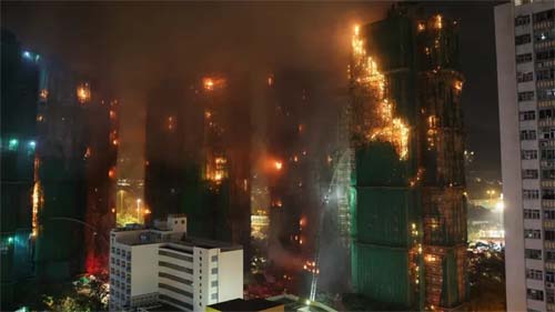 Aumento do Número de Óbitos em Incêndio em Residencial de Hong Kong Chega a 146