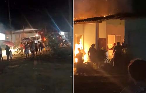 Incêndio deixa casa completamente destruída em Atalaia