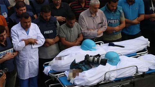 Guerra: Pelo menos 9 jornalistas foram mortos na Faixa de Gaza