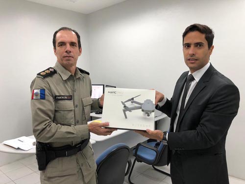 Juizado de União dos Palmares entrega drone ao 2º Batalhão da PMAL