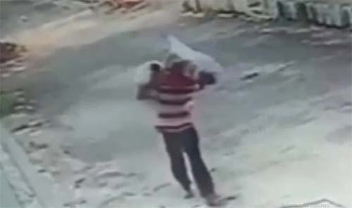 Câmeras de segurança flagram homem furtando R$ 7 mil em itens de obra em Maceió