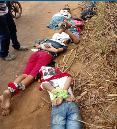 Suspeitos de assalto são presos após terem pés e mãos amarrados por vítimas