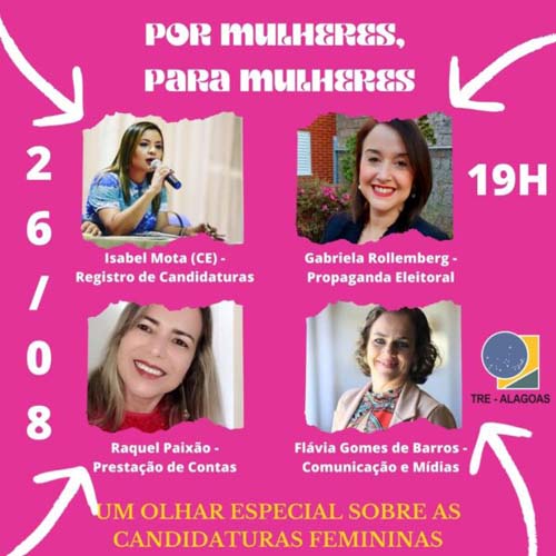 TRE orienta candidaturas femininas com o evento ‘Por mulheres, para mulheres’