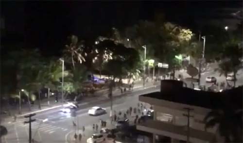 Luau termina com correria e chegada da polícia na Orla de Ponta Verde