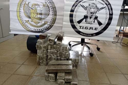 Polícia apreende 40 kg de maconha em residência na parte alta de Maceió