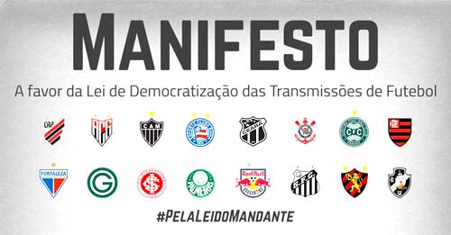 Clubes da série A lançam manifesto de apoio a MP 984