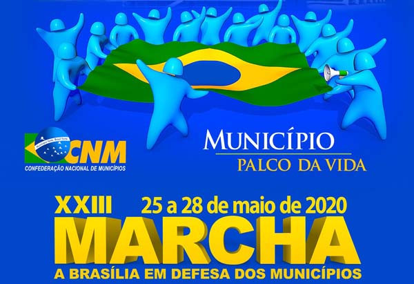 Inscrições abertas para a 23ª edição da Marcha a Brasília em Defesa dos Municípios