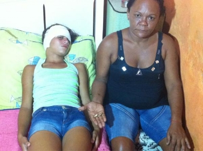 Marido atira na esposa e fere a filha de nove anos
