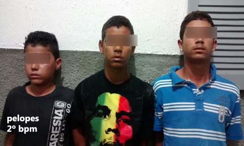 PELOPES do 2º BPM apreende três menores na periferia de União por suspeita de roubo e porte ilegal de armas 