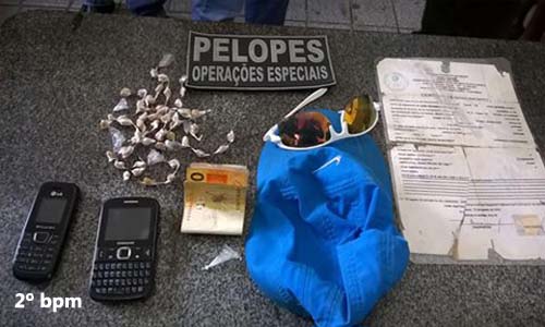 PELOPES do 2º BPM realiza mais uma apreensão de drogas na periferia da cidade