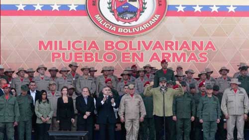 Maduro diz que milícia com 1,6 milhão de membros pode defender país de EUA, Colômbia ou Brasil