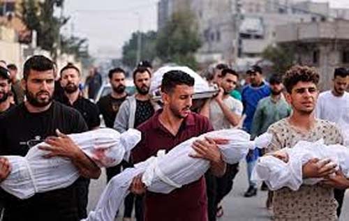 Número de mortos em Gaza sobe para 9.227, sendo quase 4 mil crianças