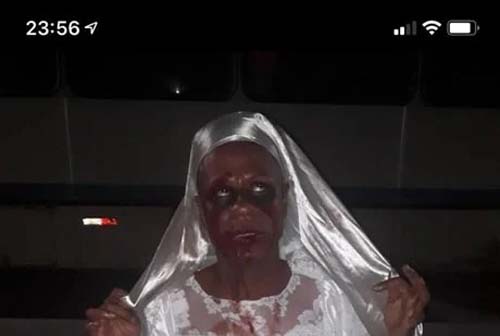 ‘Noiva Zumbi’ assusta moradores de Matriz de Camaragibe