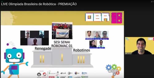 Equipe da Escola SESI-SENAI do Benedito Bentes é campeã da OBR 2020