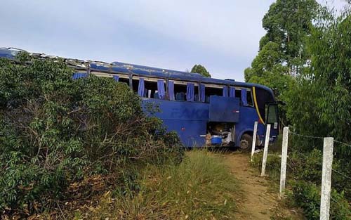 Ônibus que saiu de AL colide contra árvore deixando um morto e três feridos em MG