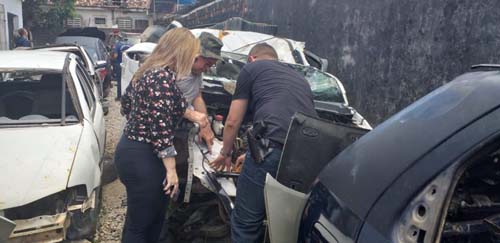 Operação da PC fiscaliza oficina de desmanche de veículos em Maceió