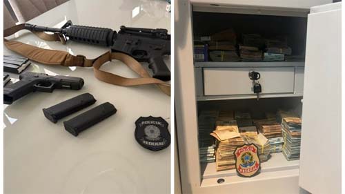 Operação Federal desmantela esquema ilícito envolvendo armas, dinheiro e veículos de luxo ligados ao INSS