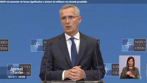 Otan aumentará “maciçamente” as forças em alerta máximo