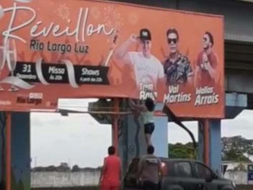 Candidato a prefeito de Rio Largo realiza ato de ódio e violência