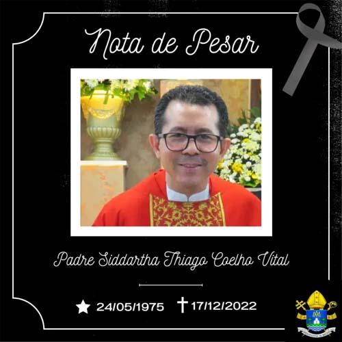 Padre Sidartha Thiago morre aos 47 anos, em Maceió