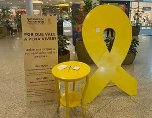 Parque Shopping adere à campanha Setembro Amarelo com ações gratuitas de prevenção ao suicídio