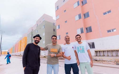 Prefeito JHC visita Parque da Lagoa e anuncia que prédios vão se tornar tela para mural de artista visual