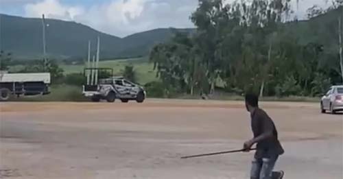 Homem é preso por tráfico de drogas após perseguição e troca de tiros em Estrela de Alagoas