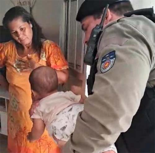 Policia Militar salva bebê de engasgo em ação heroica em Alagoas