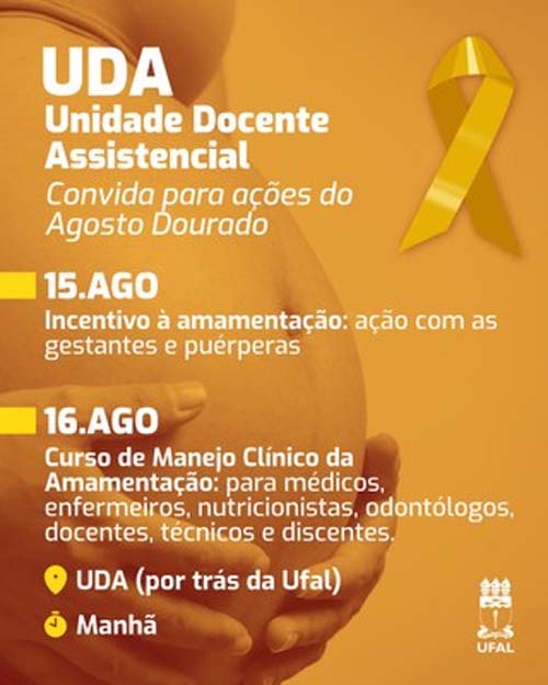 Gestantes e puérperas participam de programação especial na UDA da UFAL