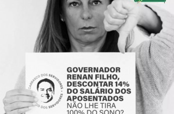 Sinteal programa ato de protesto contra o governo de Alagoas, na próxima sexta-feira (24)