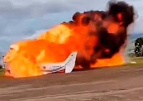 Acidente Aéreo na Venezuela Resulta na Morte de Dois Tripulantes após Colisão com o Solo
