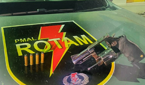 Homem que andava armado intimiando vizinhos é preso em União dos Palmares