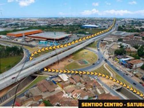 Segundo túnel do Viaduto da PRF será interditado a partir da próxima terça-feira (06) para instalação da iluminação