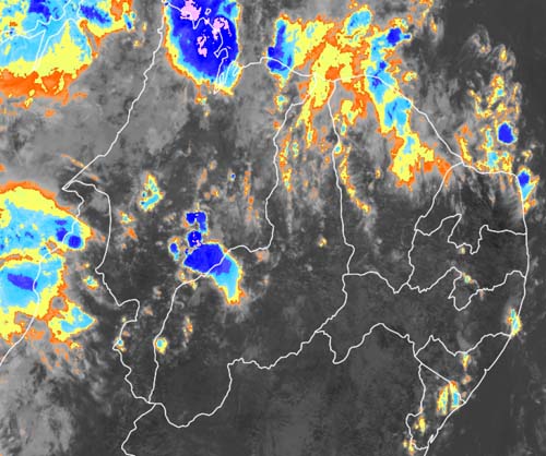 Sala de Alerta: Fim de semana deve ser chuvoso e com trovoadas em toda AL