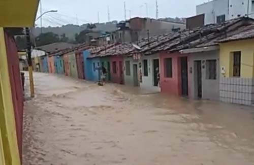 Fortes chuvas atingiram o município de São Miguel dos Campos