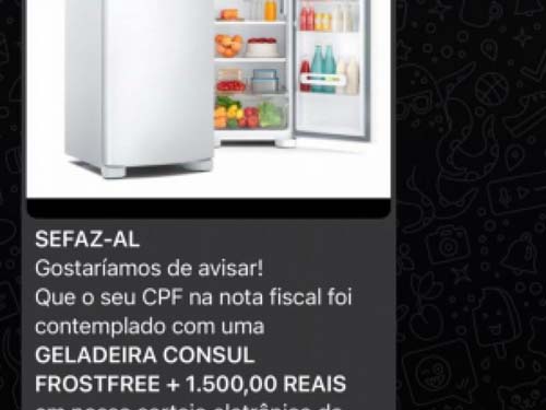 Sefaz alerta para tentativa de golpe via Whatsapp; penedenses têm recebido as mensagens