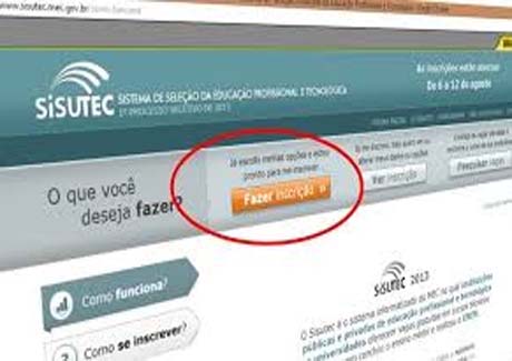 Começam inscrições para vagas do Sisutec que não foram preenchidas