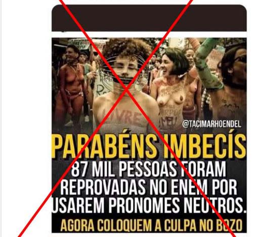 O Enem não é um processo seletivo e, portanto, não há chances de candidatos serem reprovados