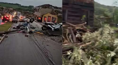 Temporal devastador no Paraná deixa vítimas e danos extensos