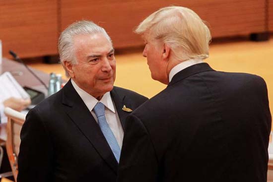 Trump sondou Temer sobre ação militar na Venezuela