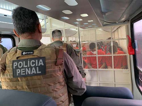 Polícia Penal transfere 200 presos para o Presídio do Agreste