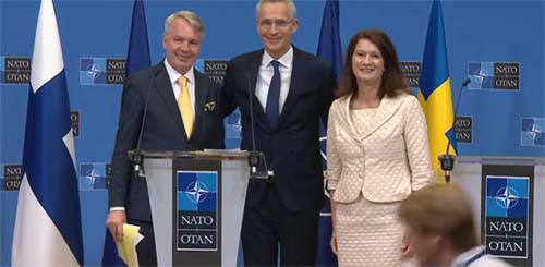 NATO: adesão da Finlândia e Suécia sujeita a ratificação dos aliados