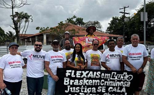 Vítimas da Braskem Protestam em Reunião do G20 em Maceió para Denunciar Afundamento de Solo